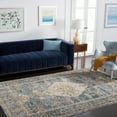 thumbnail image 1 of Safavieh Valencia Leyla Medallion Polyester Area Rug, Blue/Gold, 8' x 10', 1 of 11
