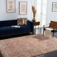 thumbnail image 1 of Safavieh Valencia Maria Oriental Polyester Area Rug, Rust/Teal, 8' x 10', 1 of 11