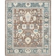 thumbnail image 1 of SAFAVIEH Valencia Estelle Oriental Polyester Area Rug, Chocolate/Alpine, 8' x 10', 1 of 7