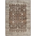 thumbnail image 1 of SAFAVIEH Valencia Euanthe Floral Bordered Polyester Area Rug, Brown/Beige, 4' x 6', 1 of 5