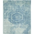 thumbnail image 1 of SAFAVIEH Valencia Fergal Transitional Polyester Area Rug, Blue/Multi, 8' x 10', 1 of 10
