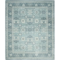 SAFAVIEH Valencia Gemina Floral Bordered Polyester Area Rug, Alpine/Multi, 5' x 8'