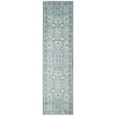 SAFAVIEH Valencia Gemina Floral Bordered Polyester Runner Rug, Alpine/Multi, 2'3" x 8'