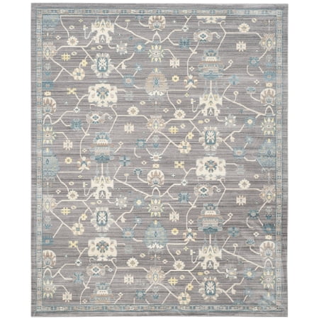 SAFAVIEH Valencia Gemma Abstract Polyester Area Rug, Mauve, 9' x 12'