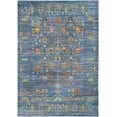 thumbnail image 1 of SAFAVIEH Valencia Grigor Oriental Polyester Area Rug, Blue/Multi, 4' x 6', 1 of 11
