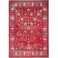 thumbnail image 1 of SAFAVIEH Valencia Grigor Traditional Polyester Area Rug, Fuchsia/Multi, 4' x 6', 1 of 4