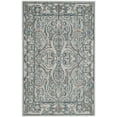 thumbnail image 1 of SAFAVIEH Valencia Jermaine Floral Bordered Polyester Area Rug, Mauve/Cream, 2' x 3', 1 of 5