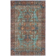 thumbnail image 1 of SAFAVIEH Valencia Jerrald Traditional Polyester Area Rug, Blue/Gold, 2' x 3', 1 of 8