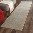 thumbnail image 1 of SAFAVIEH Valencia Julian Overdyed Polyester Runner Rug, Grey/Gold, 2'3" x 12', 1 of 6