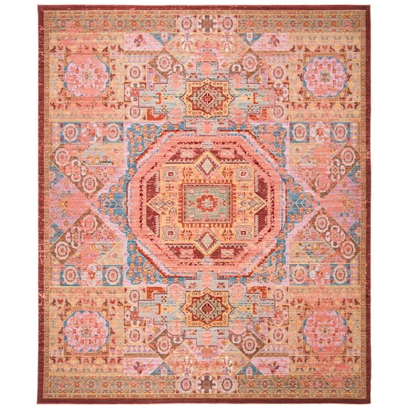 SAFAVIEH Valencia Katriona Traditional Polyester Area Rug, Multi, 2' x 3'