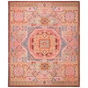 SAFAVIEH Valencia Katriona Traditional Polyester Area Rug, Multi, 3 x 5
