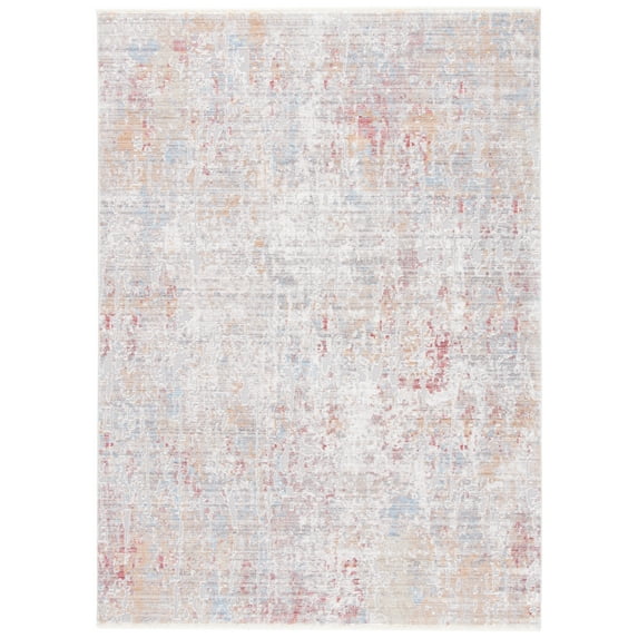 SAFAVIEH Valencia Lillian Distressed Area Rug, Grey/Gold, 4' x 6'