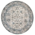 thumbnail image 1 of SAFAVIEH Valencia Maria Oriental Polyester Area Rug, Ivory/Blue, 6'4" x 6'4" Round, 1 of 8