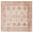 thumbnail image 1 of SAFAVIEH Valencia Maria Oriental Polyester Area Rug, Ivory/Rust, 6'4" x 6'4" Square, 1 of 8