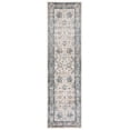 thumbnail image 1 of SAFAVIEH Valencia Maria Oriental Polyester Runner Rug, Ivory/Blue, 2' x 8', 1 of 8