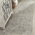 thumbnail image 1 of SAFAVIEH Valencia Rowan Floral Bordered Polyester Runner Rug, Grey/Multi, 2'3" x 8', 1 of 7