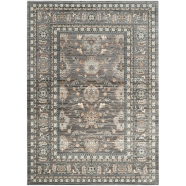SAFAVIEH Valencia Selwyn Floral Bordered Polyester Area Rug, Mauve, 4' x 6'