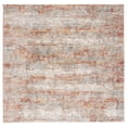 thumbnail image 1 of SAFAVIEH Valencia Tabitha Abstract Polyester Area Rug, Beige/Rust, 6'4" x 6'4" Square, 1 of 7