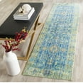 thumbnail image 1 of SAFAVIEH Valencia Tristen Floral Bordered Polyester Runner Rug, Blue/Multi, 2'3" x 6', 1 of 7