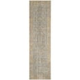 thumbnail image 1 of SAFAVIEH Valencia Tristen Floral Bordered Polyester Runner Rug, Grey/Multi, 2'3" x 10', 1 of 7
