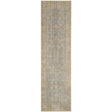 SAFAVIEH Valencia Collection Runner Rug - 2'3 x 8', Turquoise & Multi, Boho Chic Distressed Design, Non-Shedding & Easy Care, Ideal for High Traffic Areas in Living Room, Bedroom (VAL203P