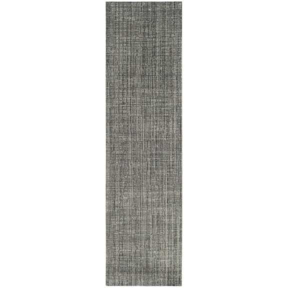 SAFAVIEH Valencia Ulysses Abstract Polyester Runner Rug, Grey/Multi, 2'3" x 8'