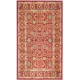 thumbnail image 1 of SAFAVIEH Valencia Weston Floral Bordered Polyester Area Rug, Red, 3' x 5', 1 of 5