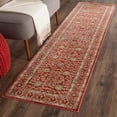 thumbnail image 1 of SAFAVIEH Valencia Weston Floral Bordered Polyester Runner Rug, Red, 2'3" x 8', 1 of 5