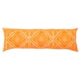 thumbnail image 1 of SAFAVIEH Valenti Bohemian Medallion Pillow, 12" x 36", Orange/White, 1 of 5