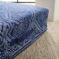 thumbnail image 1 of SAFAVIEH Valenti Diamond Floor Pillow, 18" x 18", Navy/White, 1 of 2