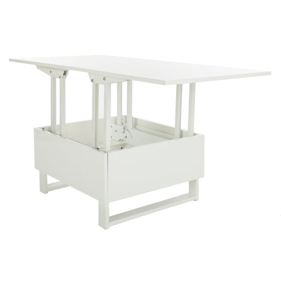 SAFAVIEH Vanna Lift-Top Solid Glam Coffee Table, White