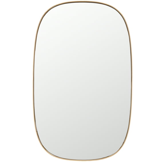SAFAVIEH Varia 23 in. x 37 in. Solid Frame Mirror, Gold