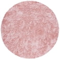 thumbnail image 1 of SAFAVIEH Vegas Aditi Modern Shag Area Rug, 5' x 5' Round, Pink, 1 of 9