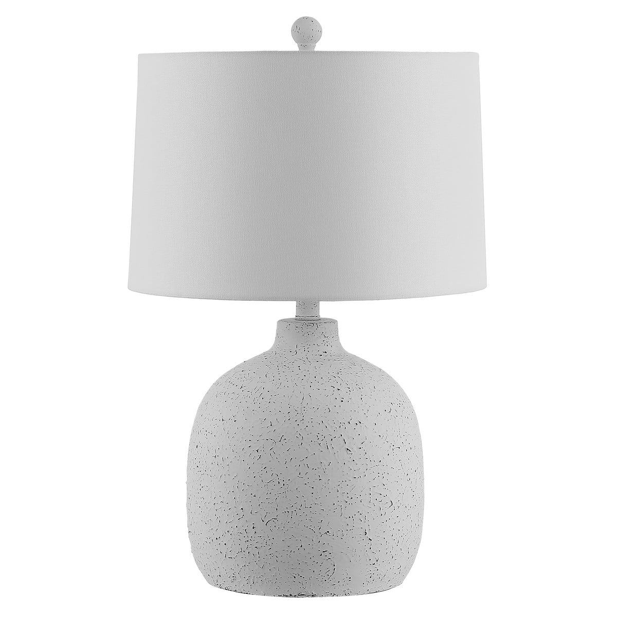 SAFAVIEH Veleri 24 in. Eclectic Table Lamp, White Speckle