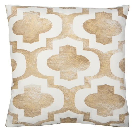 SAFAVIEH Velie Pillow Beige / White
