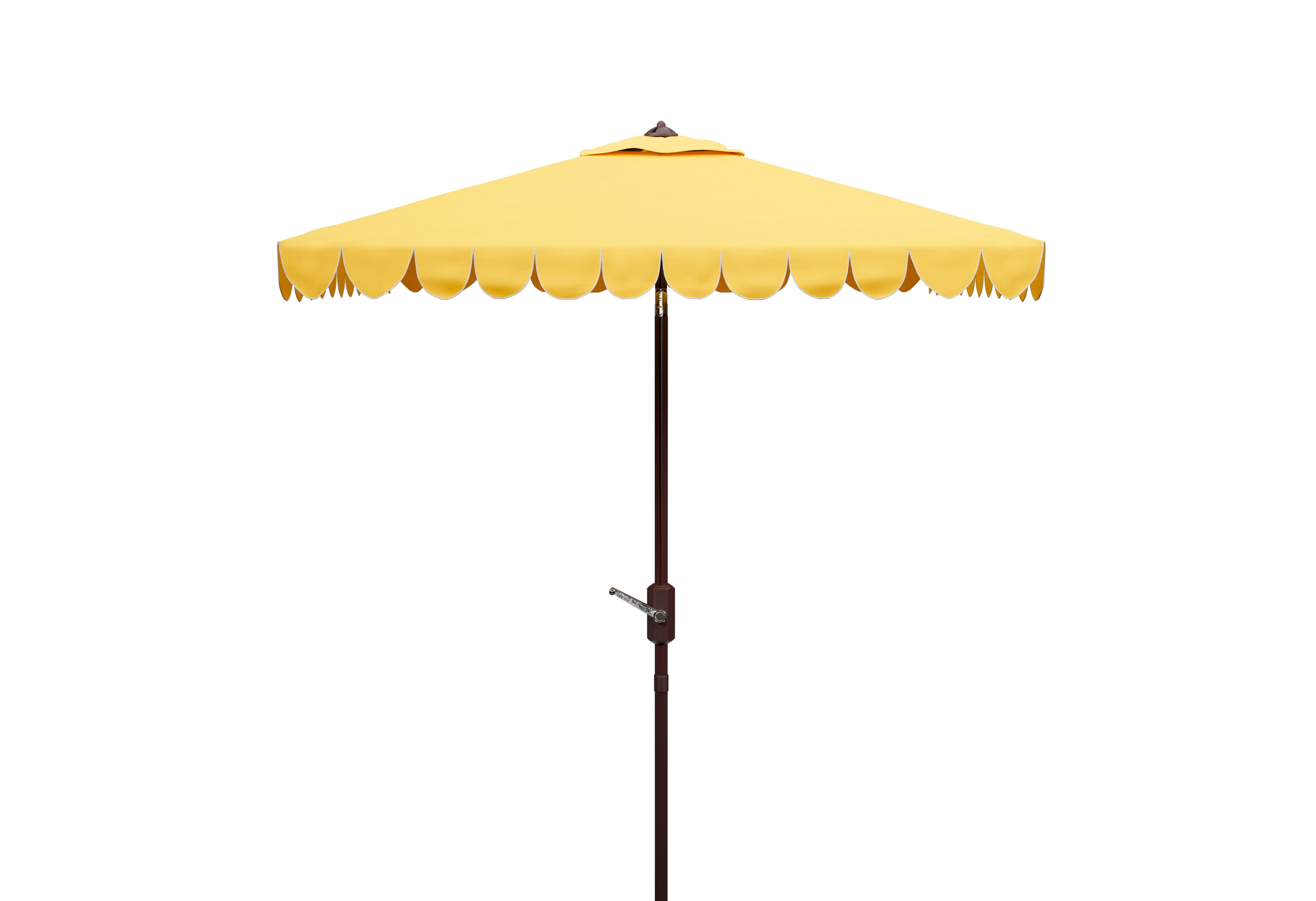 7.5 yellow patio umbrella AMMSUN 7.5ft Commercial Grade Beach Umbrella,Yellow Stripes repellent canopy not only adds a touch of sophistication but also ensures superior sun protection with a UPF50+ rating Yellow Patio Umbrellas - Overstock