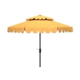 thumbnail image 1 of Safavieh Venice 99.61 in Freestanding Yellow Solid Print Octagon Double Top UV Resistant 9' Market Crank Patio Umbrella, 1 of 6