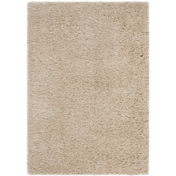 SAFAVIEH Venice Solid Shag Area Rug, Champagne, 2' x 3'