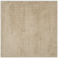 thumbnail image 1 of SAFAVIEH Venice Solid Shag Area Rug, Champagne, 4' x 4' Square, 1 of 10