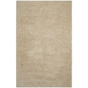 SAFAVIEH Venice Solid Shag Area Rug, Champagne, 5' x 8'