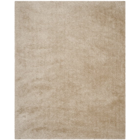 SAFAVIEH Venice Solid Shag Area Rug, Champagne, 8' x 10'