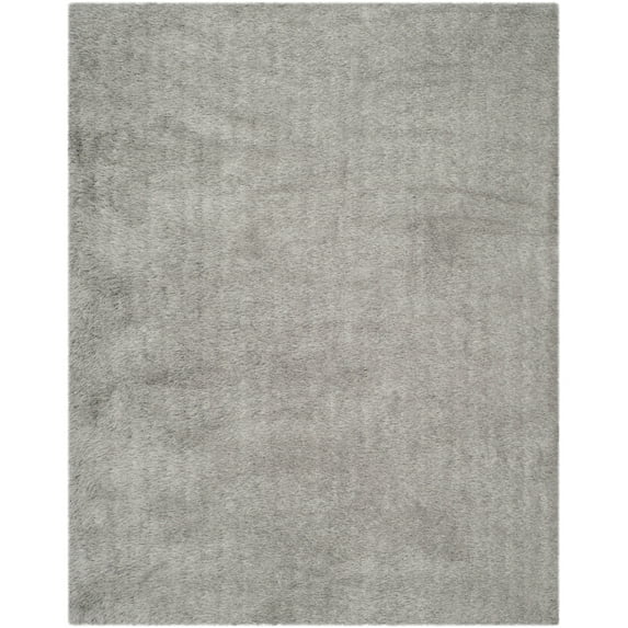SAFAVIEH Venice Solid Shag Area Rug, Silver, 3' x 5'