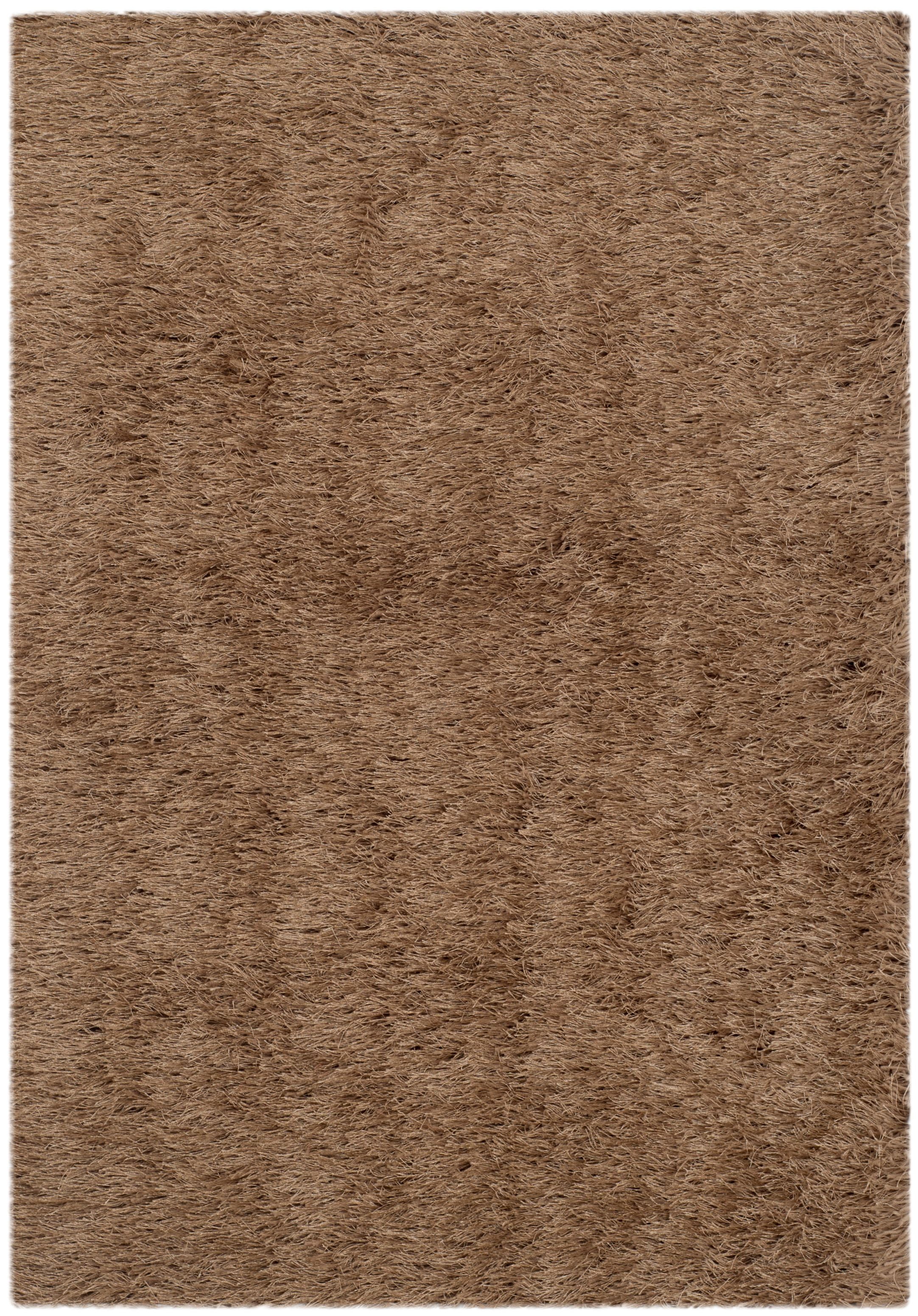 Taupe 24" x 24" Handmade Tufted Shag Rug