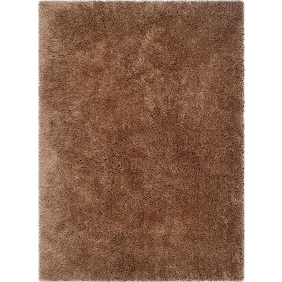 SAFAVIEH Venice Solid Shag Area Rug, Taupe, 5' x 8'
