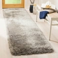 thumbnail image 1 of SAFAVIEH Venice Solid Shag Runner Rug, Silver, 2'3" x 8', 1 of 7