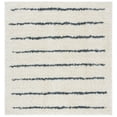 thumbnail image 1 of SAFAVIEH Venus Anuki Striped Shag Area Rug, 2'7" x 2'7" Square, Ivory/Dark Grey, 1 of 8
