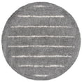 thumbnail image 1 of SAFAVIEH Venus Anuki Striped Shag Area Rug, 6'7" x 6'7" Round, Grey/Ivory, 1 of 8