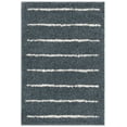 thumbnail image 1 of SAFAVIEH Venus Anuki Striped Shag Area Rug, Dark Grey/Ivory, 5'3" x 7'6", 1 of 4