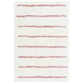 thumbnail image 1 of SAFAVIEH Venus Anuki Striped Shag Area Rug, Ivory/Pink, 6'7" x 6'7" Square, 1 of 8