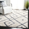 thumbnail image 1 of SAFAVIEH Venus Avaline Abstract Geometric Shag Area Rug, Ivory/Grey, 3'11" x 6', 1 of 9